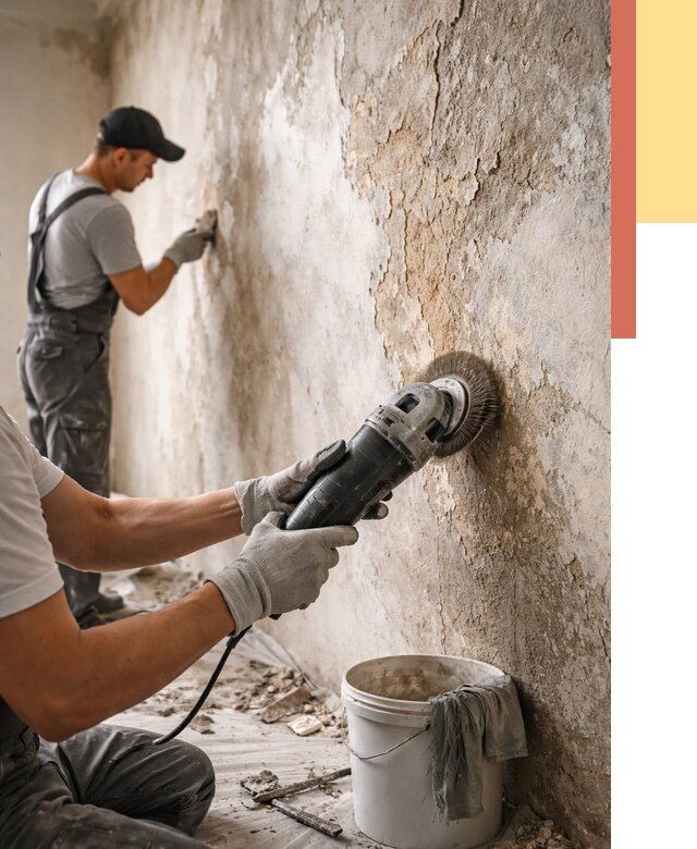 Снятие и удаление краски со стен в Павловском Посаде от 2134 руб. — ОТДЕЛОЧНИК-Пвл