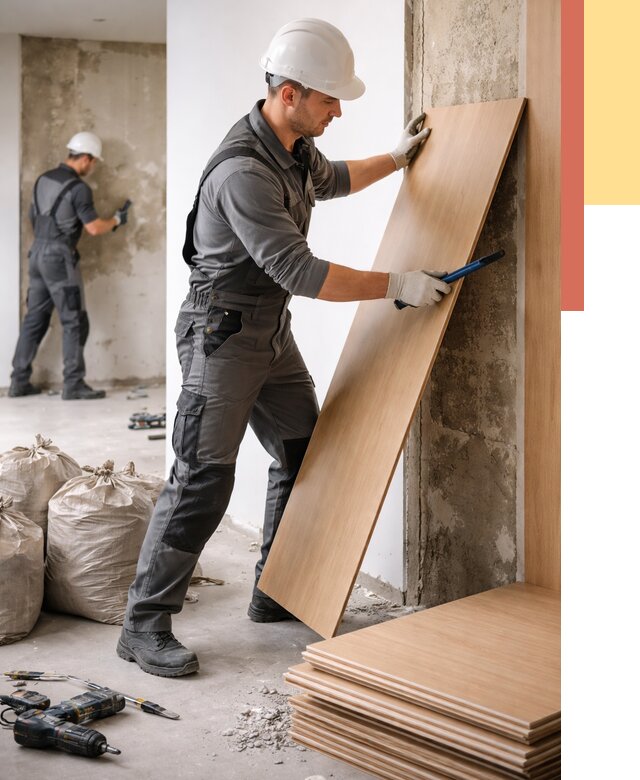 Демонтаж стеновых панелей в Павловском Посаде от 3557 руб. за м² быстро и недорого | ОТДЕЛОЧНИК-Пвл