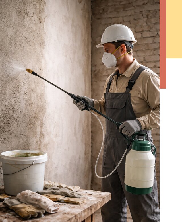 Антисептическая обработка стен в Павловском Посаде от 1219 руб. — быстро и недорого | ОТДЕЛОЧНИК-Пвл