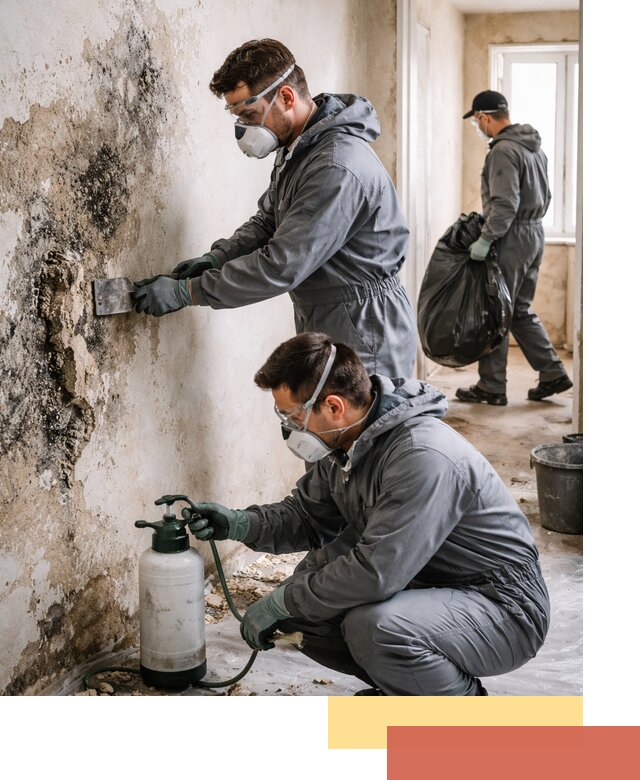 Удаление плесени со стен профессионально в Павловском Посаде