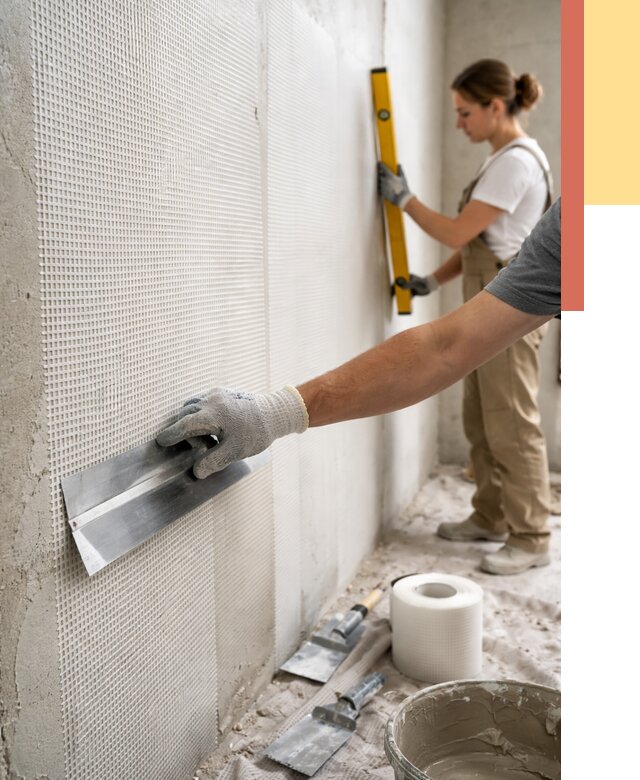 Армирование стен стеклосеткой в Павловском Посаде от 3252 руб. под ключ | ОТДЕЛОЧНИК-Пвл