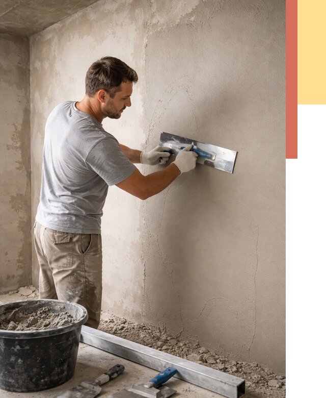 Штукатурка стен без маяков в Павловском Посаде от 7317 руб/м2 — услуги и цена | ОТДЕЛОЧНИК-Пвл