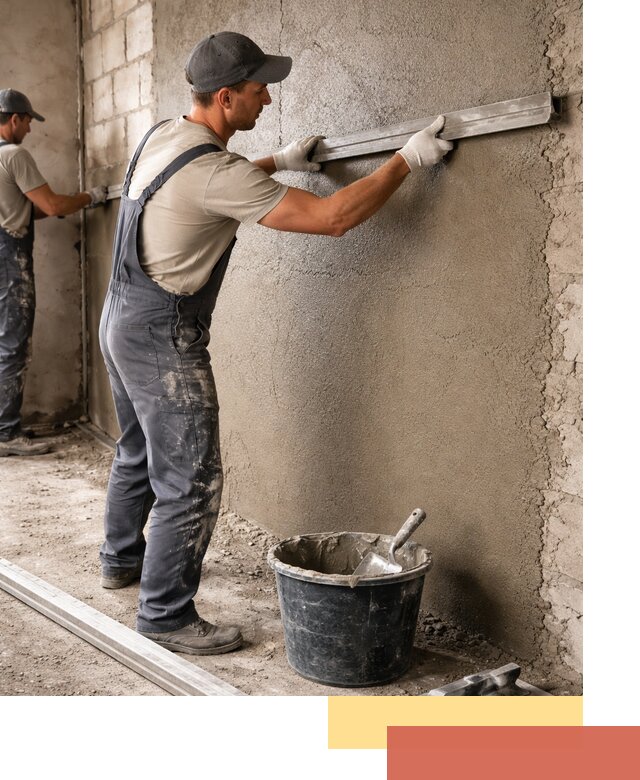 Штукатурка стен цементно-песчаная в Павловском Посаде профессионально