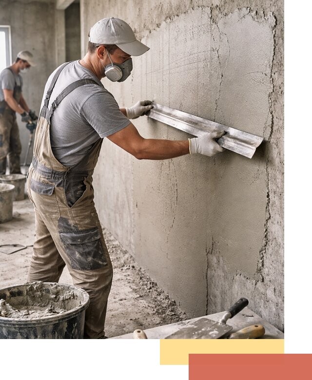 Штукатурка бетонных стен в Павловском Посаде качественно и долговечно