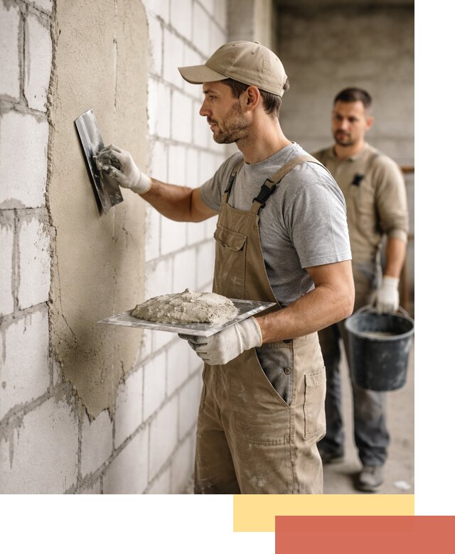 Штукатурка стен из газобетона в Павловском Посаде под ключ