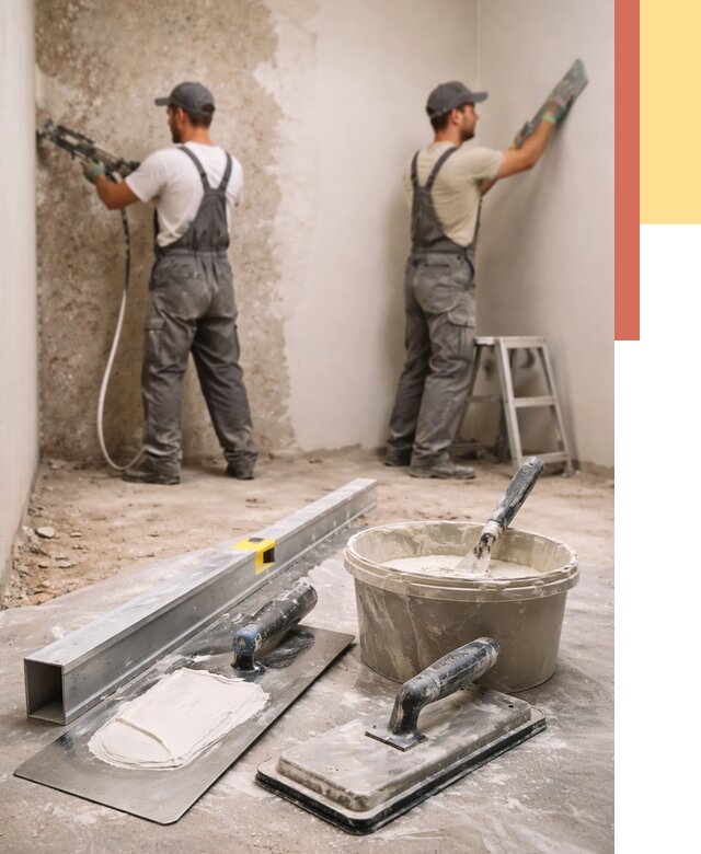 Штукатурка стен под обои в Павловском Посаде от 4573 руб./м2 — выравнивание под обои | ОТДЕЛОЧНИК-Пвл