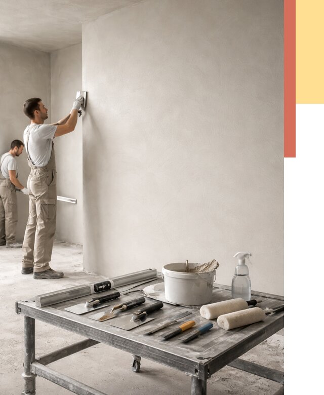 Штукатурка стен под покраску в Павловском Посаде от 4573 руб./м² — качественно и недорого | ОТДЕЛОЧНИК-Пвл