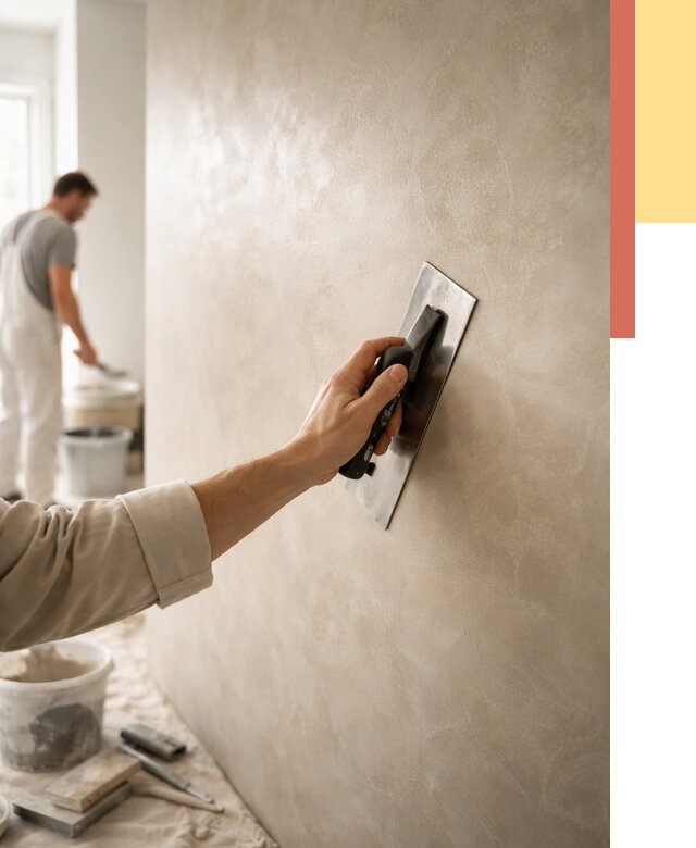 Венецианская штукатурка в Павловском Посаде от 3557 руб/м² — нанесение стен под ключ | ОТДЕЛОЧНИК-Пвл