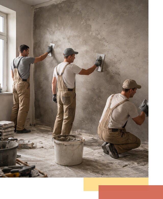 Декоративная штукатурка под бетон в Павловском Посаде для стен и потолков