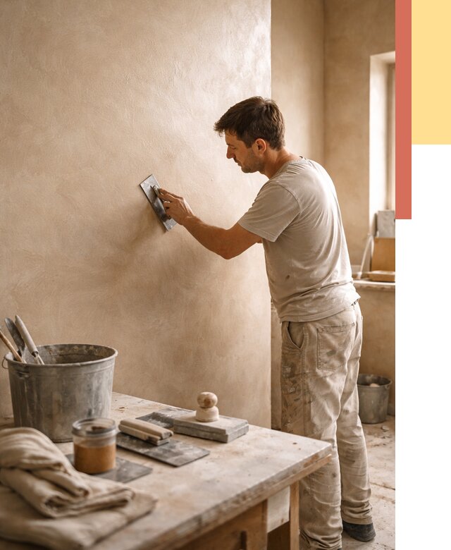 Марокканская штукатурка таделакт в Павловском Посаде под ключ от 4268 руб. | ОТДЕЛОЧНИК-Пвл