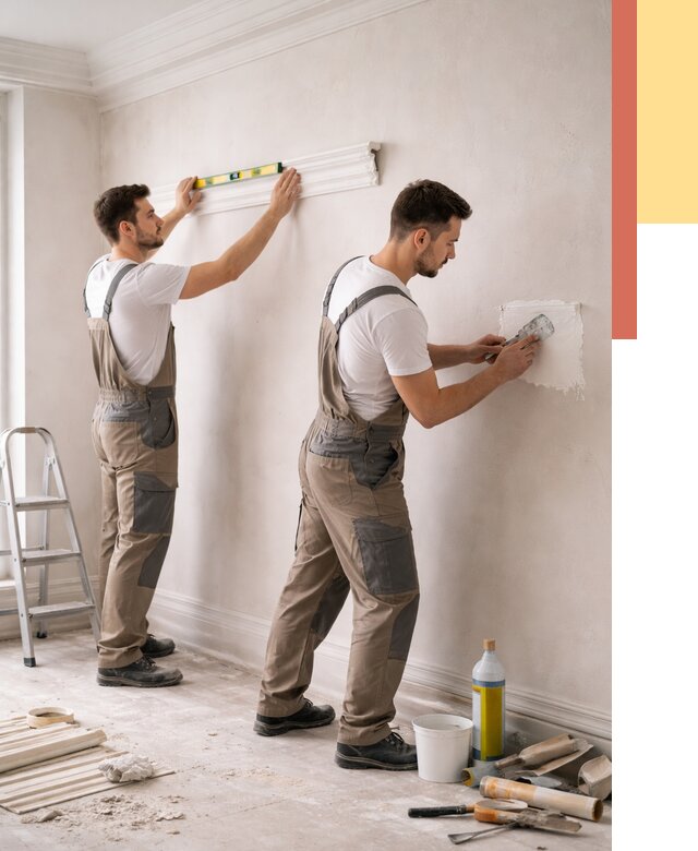 Монтаж лепнины на стены в Павловском Посаде от 4573 руб. — недорого, быстро | ОТДЕЛОЧНИК-Пвл