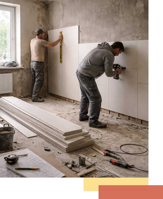 Монтаж ПВХ панелей на стены в Павловском Посаде качественно и быстро