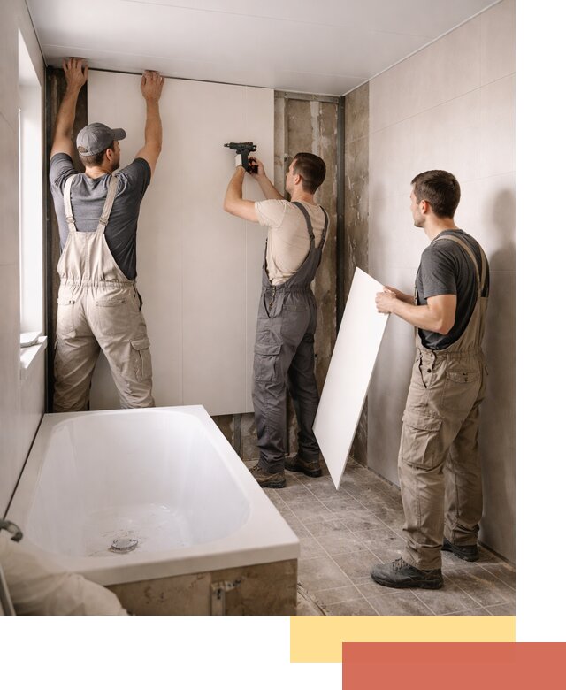 Отделка ванной панели ПВХ профессионально в Павловском Посаде