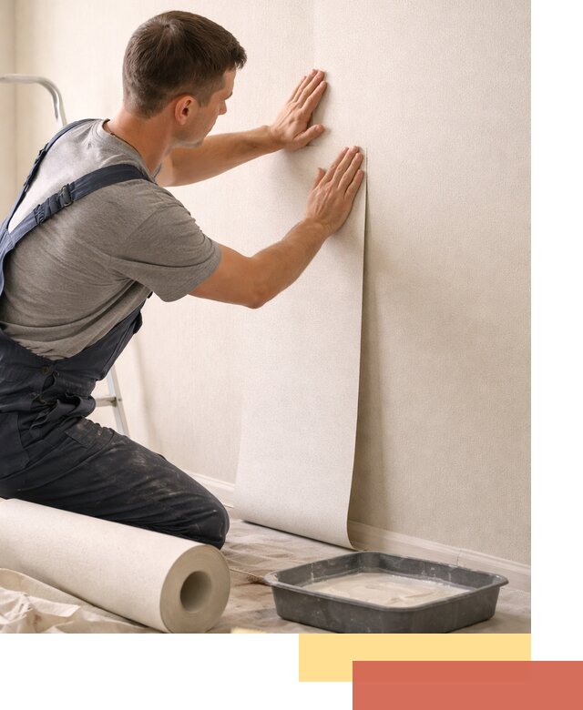 Поклейка флизелиновых обоев в Павловском Посаде качественно и быстро