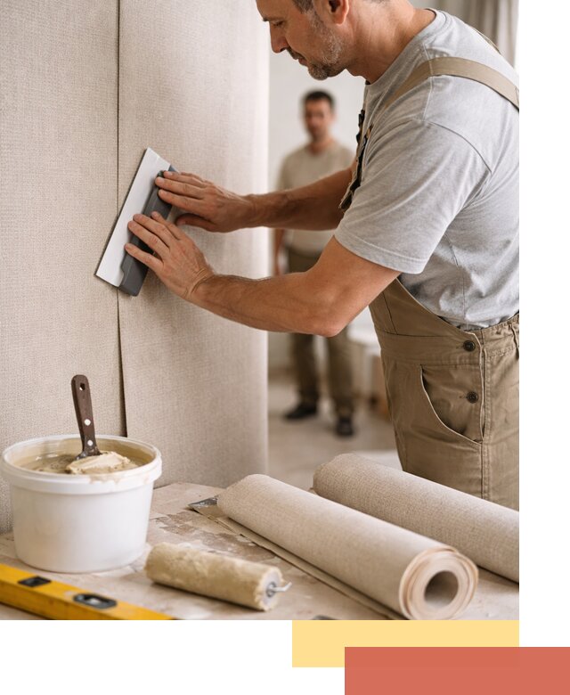 Поклейка текстильных обоев в Павловском Посаде профессионально и аккуратно