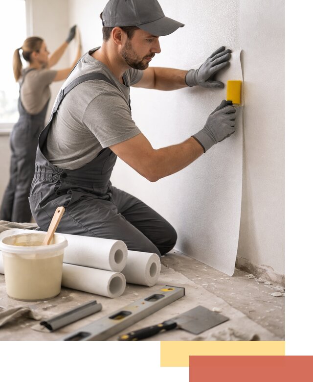 Поклейка стеклообоев профессионально в Павловском Посаде