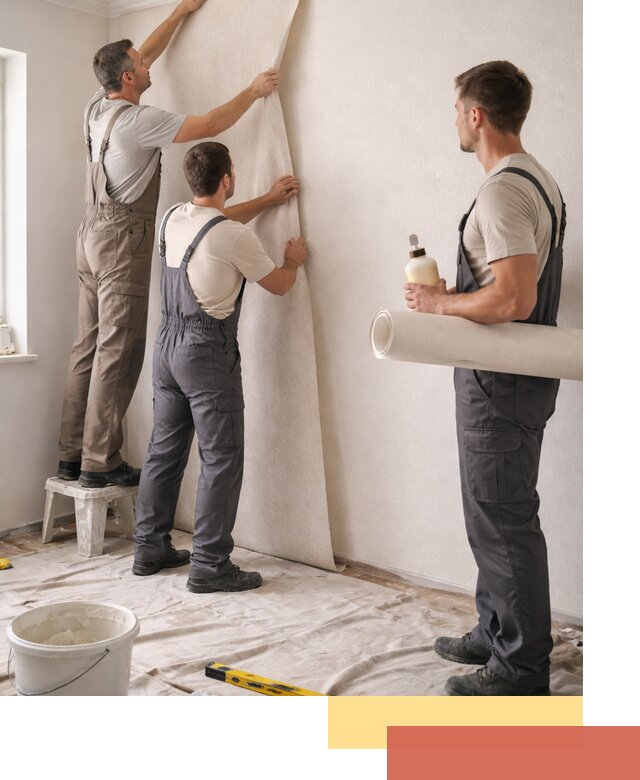 Оклейка стен обоями в Павловском Посаде — качественно и профессионально