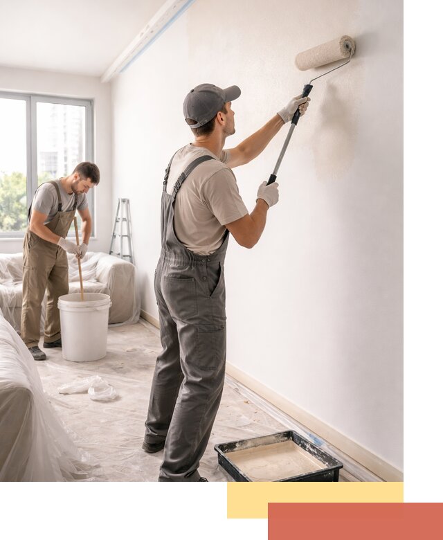 Покраска стен в офисе в Павловском Посаде — быстрый и качественный ремонт