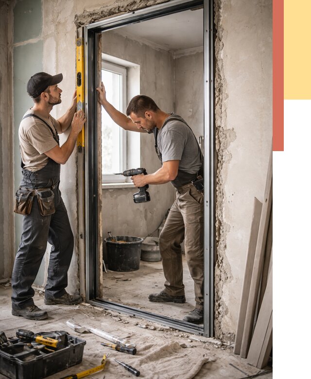 Закладка дверного проема в Павловском Посаде от 3557 руб. — быстро и недорого | ОТДЕЛОЧНИК-Пвл