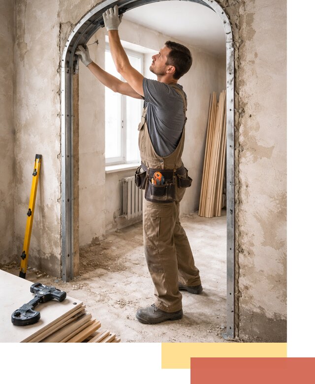 Устройство арочного проема в Павловском Посаде под ключ