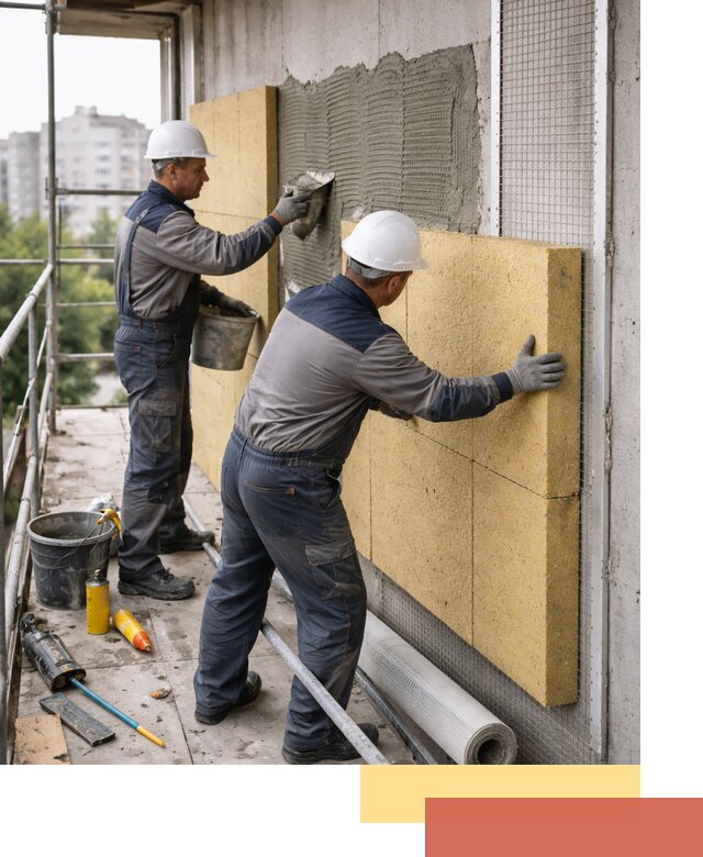 Утепление стен зданий и домов в Павловском Посаде качественно и надежно