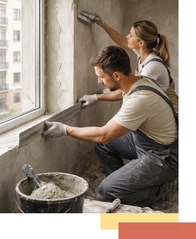 Штукатурка откосов дверей и окон профессионально в Павловском Посаде