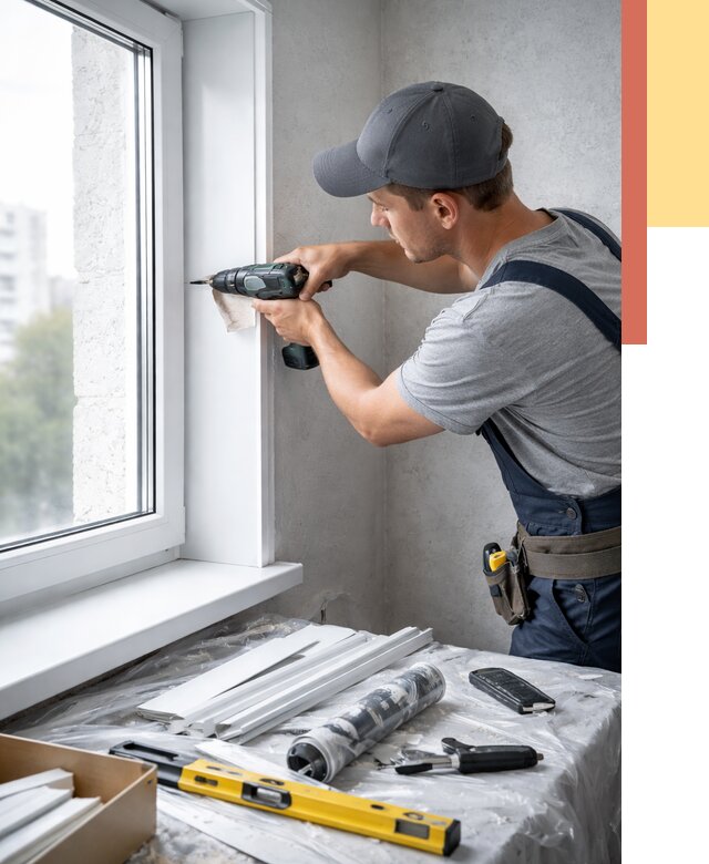 Установка пластиковых откосов в Павловском Посаде от 2286 руб. | ОТДЕЛОЧНИК-Пвл монтаж, быстро и недорого