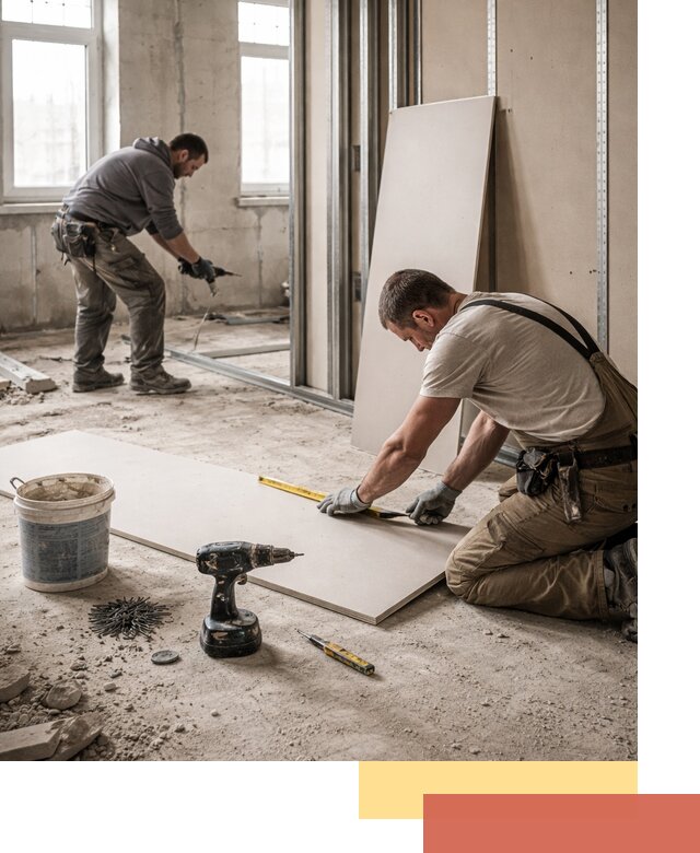 Кладка перегородок из ПГП под ключ в Павловском Посаде