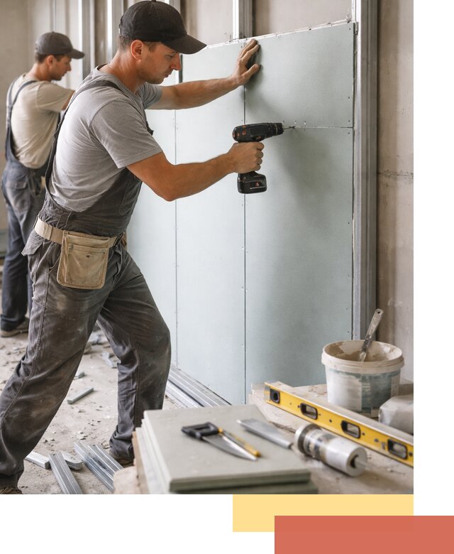 Кладка влагостойких перегородок ПГП в Павловском Посаде