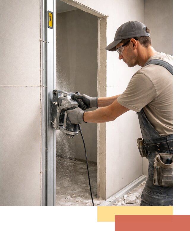 Устройство дверного проема в перегородке в Павловском Посаде