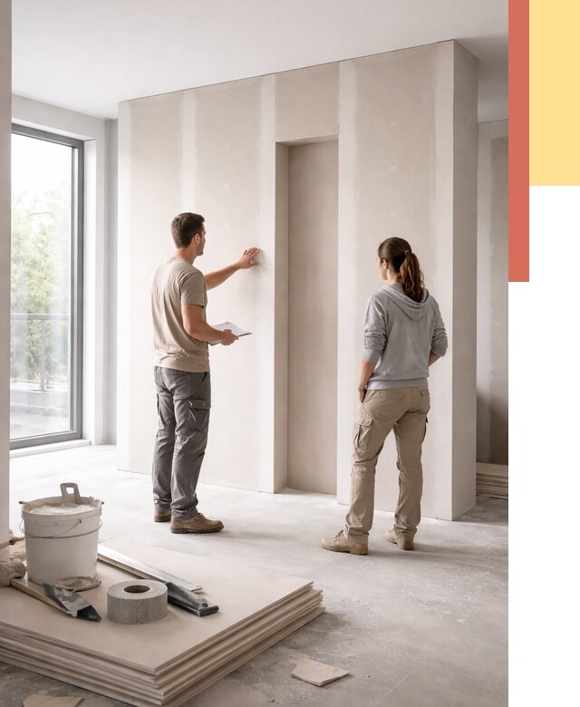 Зонирующая перегородка из гипсокартона в Павловском Посаде от 2845 руб. под ключ | ОТДЕЛОЧНИК-Пвл