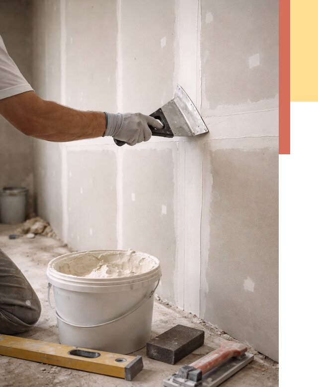 Шпаклевка перегородок из гипсокартона в Павловском Посаде от 2541 руб. — услуги ОТДЕЛОЧНИК-Пвл