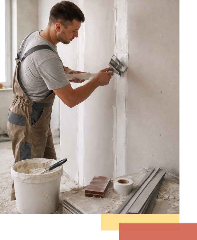 Шпаклевка перегородок из гипсокартона в Павловском Посаде качественно и быстро