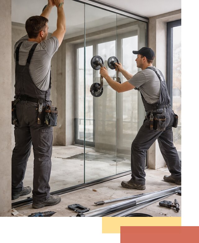 Цельностеклянные перегородки под ключ в Павловском Посаде