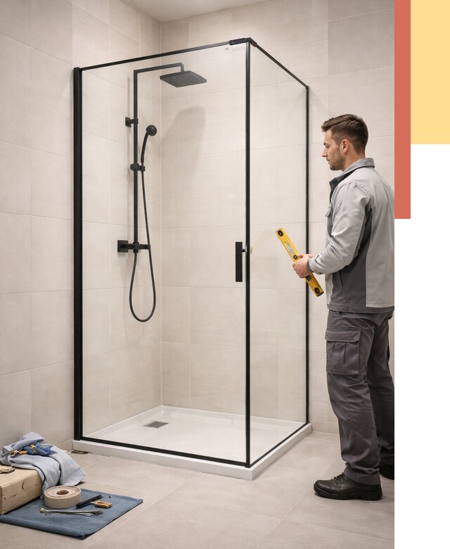 Стеклянные перегородки для душа в Павловском Посаде от 12703 руб. | Монтаж под ключ — ОТДЕЛОЧНИК-Пвл