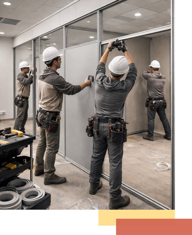 Мобильные офисные перегородки под ключ в Павловском Посаде