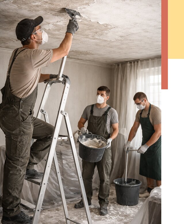 Удаление побелки с потолка в Павловском Посаде от 2541 руб. быстро и недорого | ОТДЕЛОЧНИК-Пвл