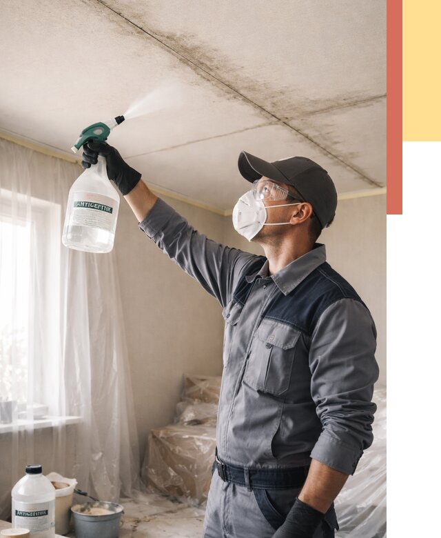 Антисептическая обработка потолка в Павловском Посаде от 2541 руб. | ОТДЕЛОЧНИК-Пвл