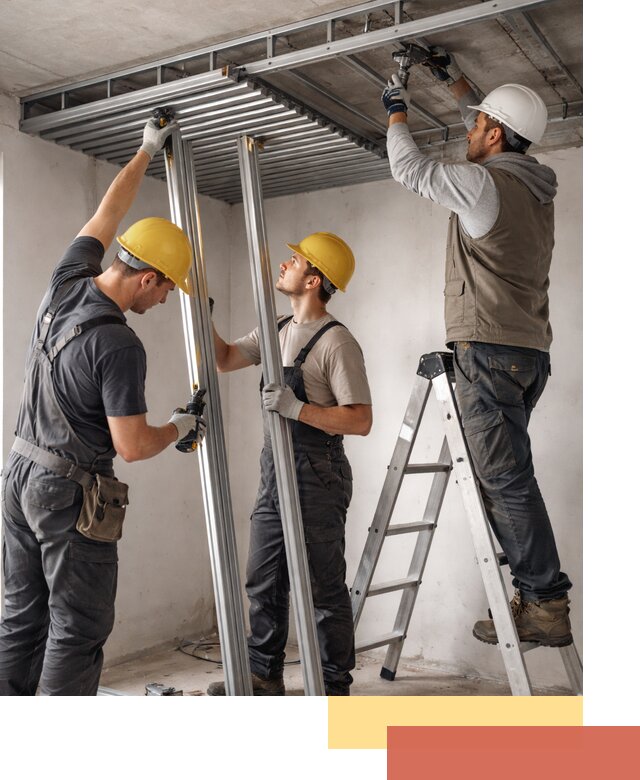 Монтаж реечного потолка под ключ в Павловском Посаде