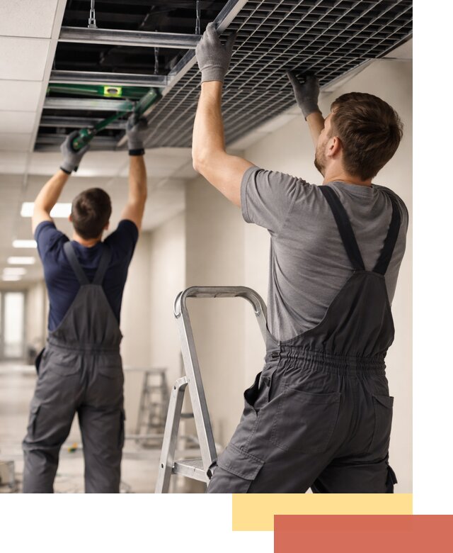 Монтаж потолка Грильято в Павловском Посаде: установка под ключ качественно