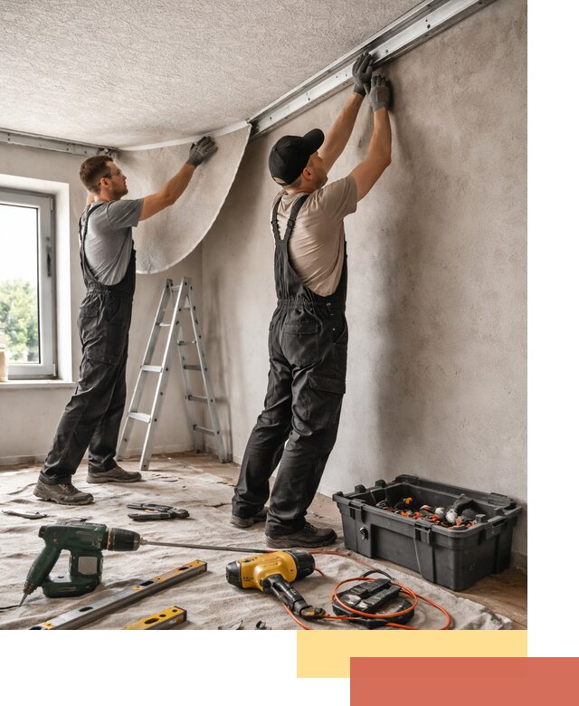 Монтаж фактурного натяжного потолка в Павловском Посаде качественно и быстро