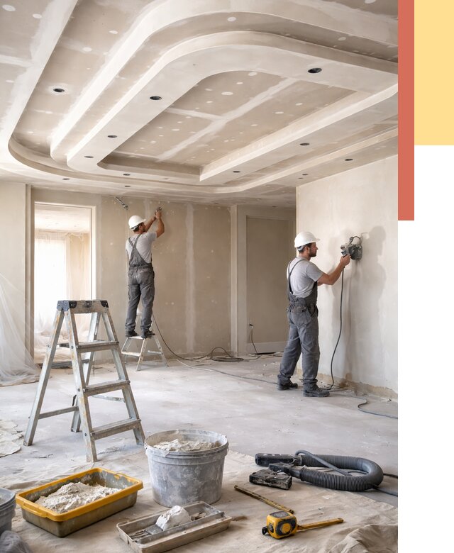 Многоуровневый потолок из гипсокартона в Павловском Посаде от 762 руб. под ключ | ОТДЕЛОЧНИК-Пвл