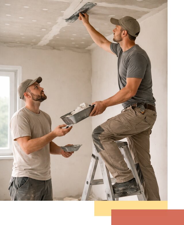 Шпаклевка потолка из гипсокартона в Павловском Посаде качественно и быстро