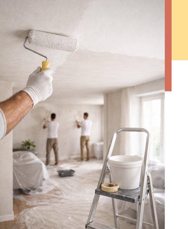 Покраска потолка акриловой краской в Павловском Посаде от 2541 руб. | ОТДЕЛОЧНИК-Пвл