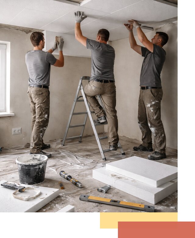 Утепление потолка пенопластом в Павловском Посаде быстро и качественно