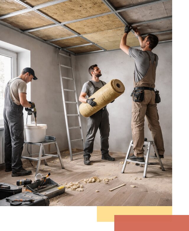 Шумоизоляция потолка в Павловском Посаде: профессиональный монтаж и отделка