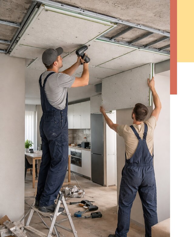 Шумоизоляция потолка панелями зипс в Павловском Посаде от 1880 руб. под ключ | ОТДЕЛОЧНИК-Пвл